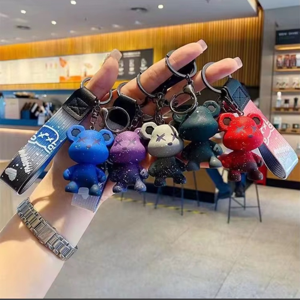 Colorful Bear Keychain